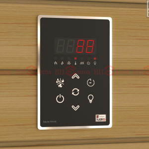 Bảng điều khiển sauna SAWO INC S-V2 chính hãng, dùng cho máy xông hơi khô, điều chỉnh nhiệt độ và thời gian chính xác