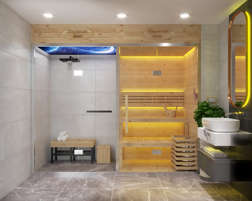 thiết kế và thi công phòng xông hơi - HELIOS SAUNA