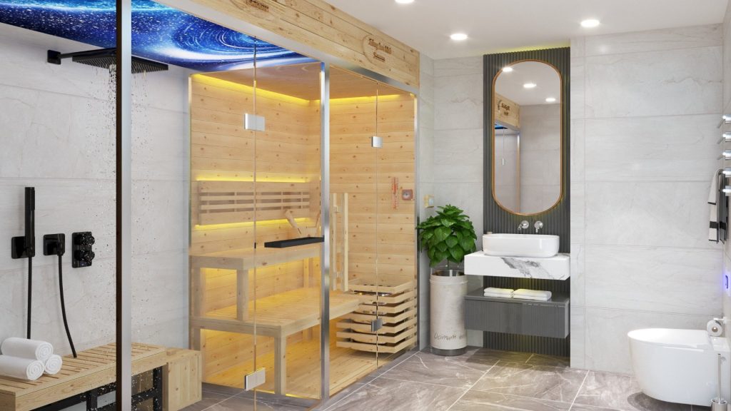 thi công phòng xông hơi - HELIOS SAUNA