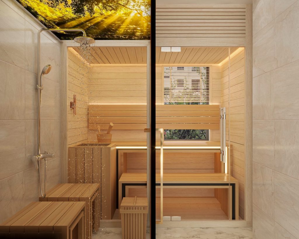 thi công phòng xông hơi - HELIOS SAUNA