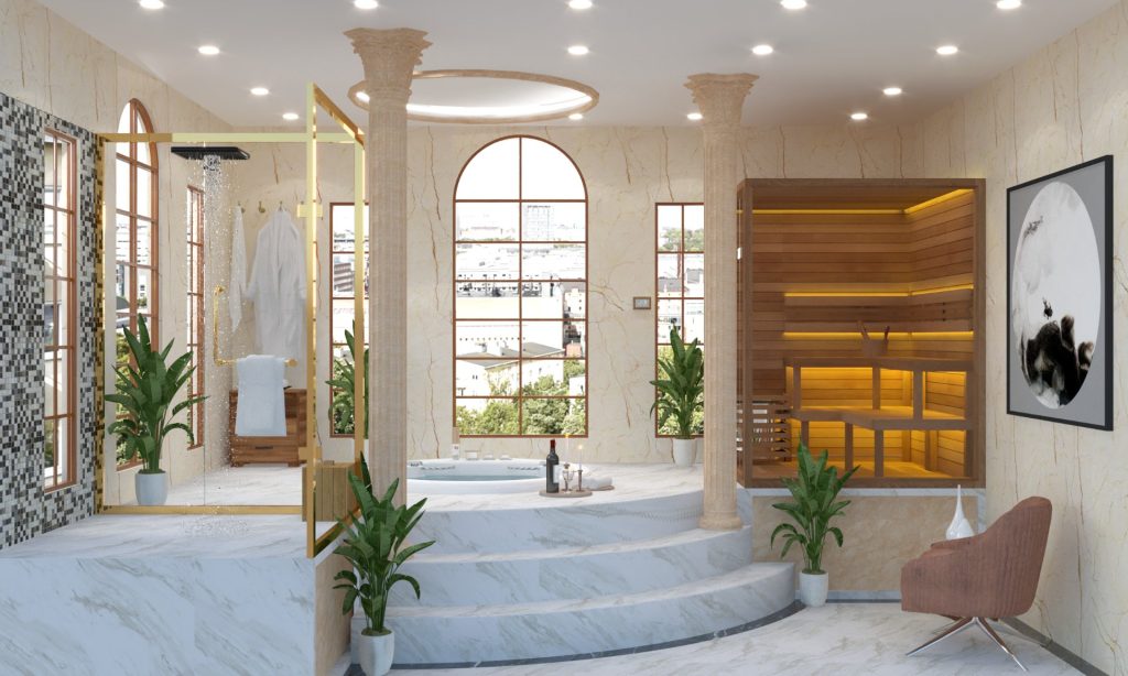 thiết kế và thi công phòng xông hơi HELIOS