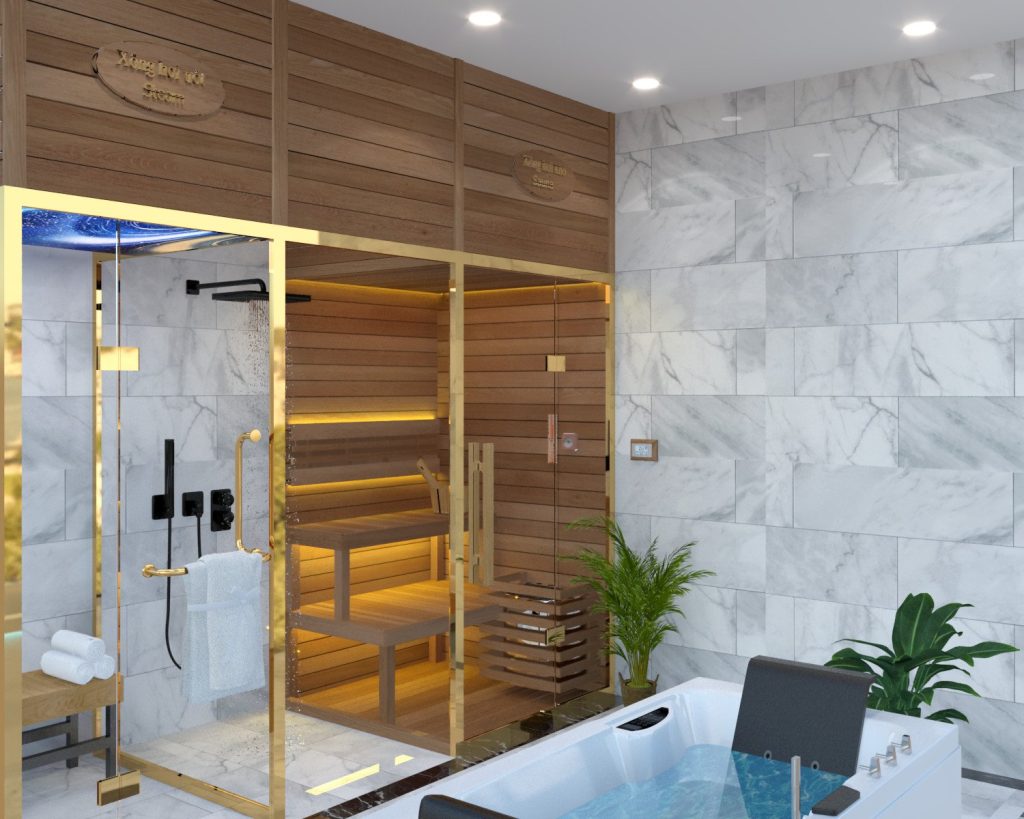 thiết kế và thi công phòng xông hơi HELIOS