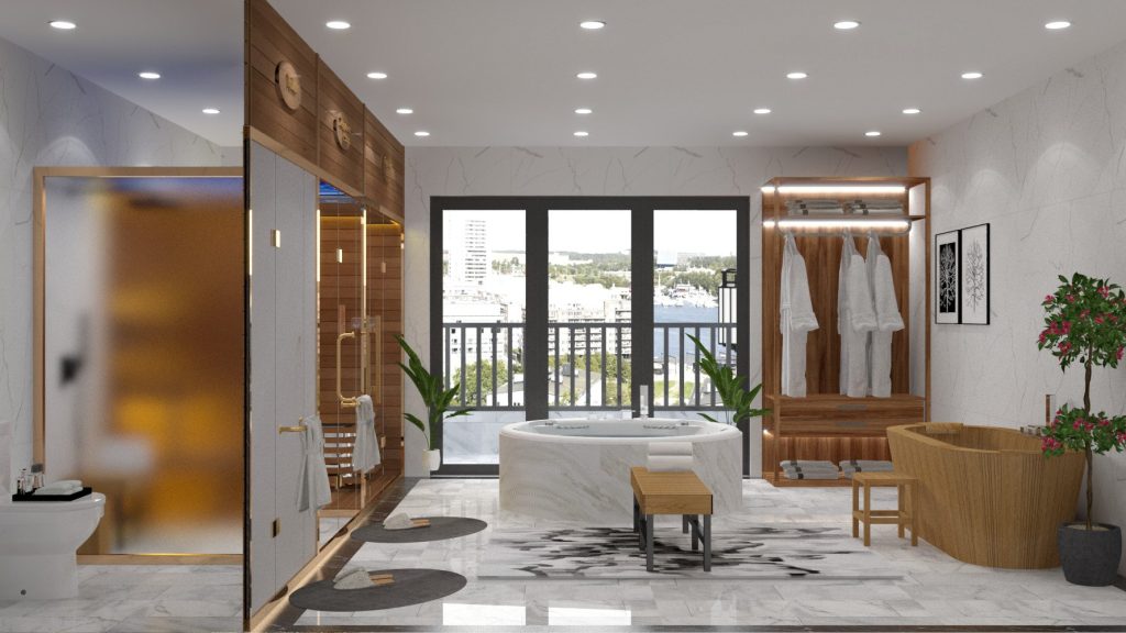 thiết kế và thi công phòng xông hơi HELIOS