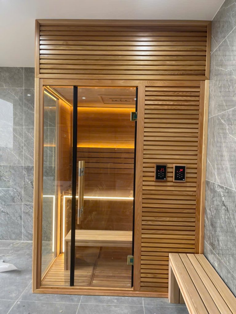 Dự Án Thi Công Phòng Xông Hơi Biệt Thự Hiện Đại Tại Hải Dương | Helios Sauna