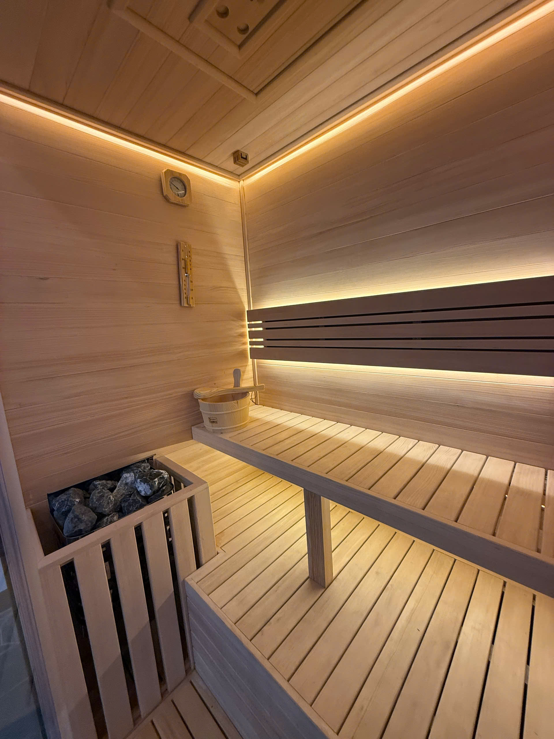 Máy xông khô SAWO Scandia và bộ phụ kiện Sauna cao cấp tại An Khánh