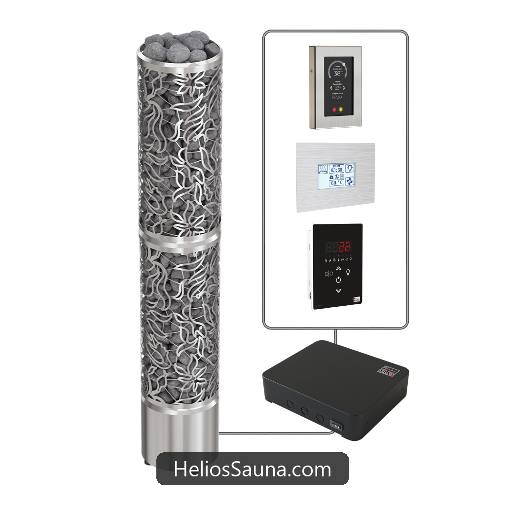 Máy Xông Hơi Khô SAWO Dragonfire Round 1 Máy Xông Hơi Khô SAWO Dragonfire Round chính hãng Helios Sauna