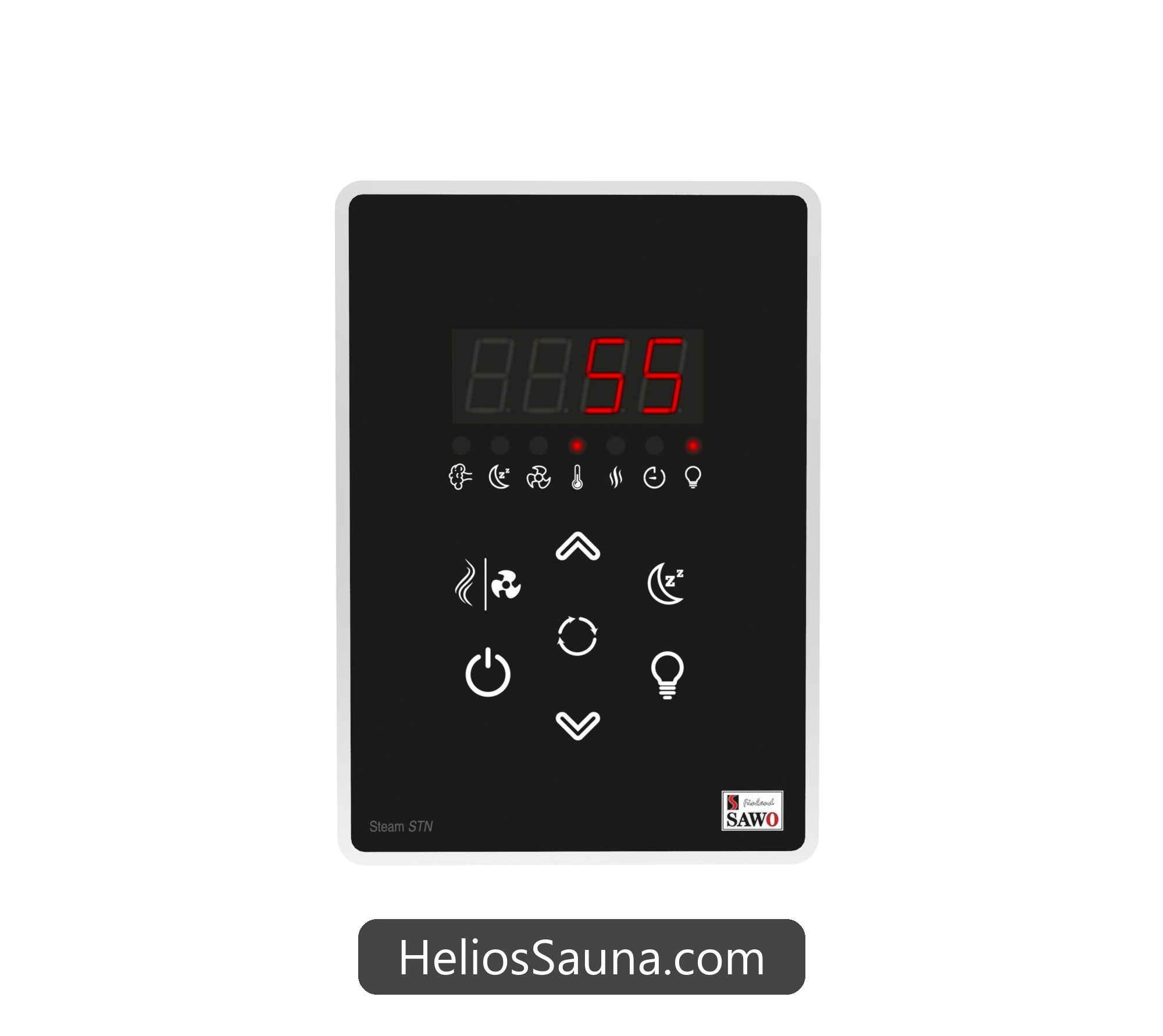 Bảng Điều Khiển Cảm Ứng Máy Xông Hơi Ướt SAWO Inface Touch (STP-INFACE) 5 Mặt trước bảng điều khiển cảm ứng máy xông ướt STP-INFACE-V2